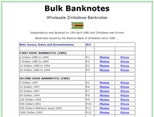 Tablet Screenshot of bulkbanknotes.com
